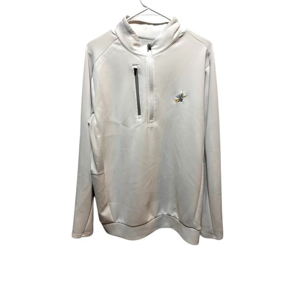 Antigua men's golf white Generation Quarter zip jacket pullover WITCH logo? XL - Picture 1 of 9